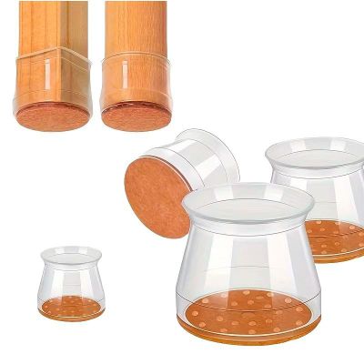 Imagen 1 del producto Pack 16 Protector de Silicon para Silla Almohadillas de Fieltro para Patas de Mueble WakesHome