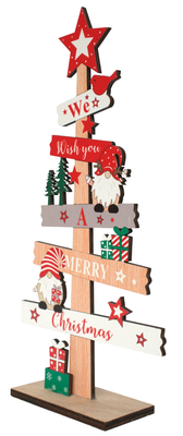Imagen 2 del producto Adorno De Navidad Arbolito De Madera Con Nomo 30*10cm Madera