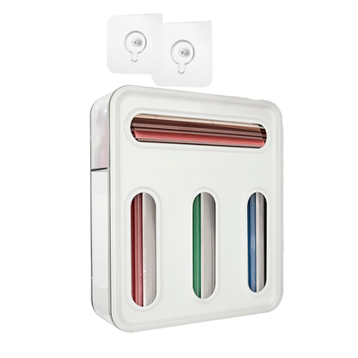 Organizador De Bolsas Dispensador De Bolsas Para Alimentos 4 compartimientos WakesHome