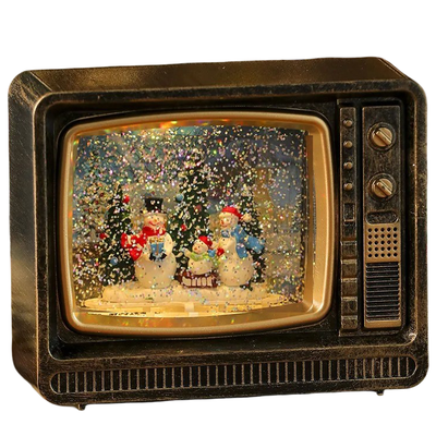 Lampara De Navidad Forma De Tv Farola Navideña Para El Arbol