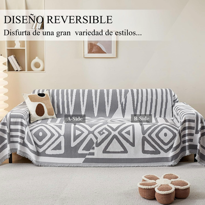 Imagen 2 del producto Manta Cubresofá Frazada Premium De Living Dormitorio Sillon