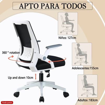 Imagen 2 del producto Silla Ergonomica Oficina Soporte Lumbar Ajustable Giratorio