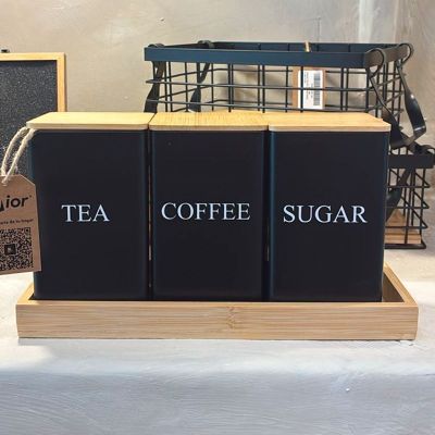 Imagen 2 del producto Pack 3 Frasco Hermético Contenedor Cocina Azucar Sal Te WakesHome