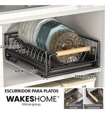 Imagen 2 del producto Escurridor De Platos Extraible Secaloza Apilable Despensa