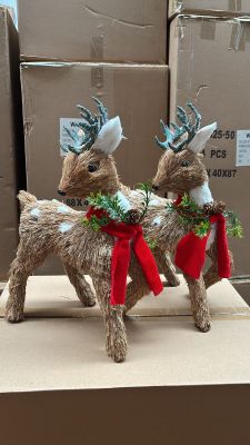 Imagen 2 del producto Adorno De Navidad Muñeco Reno Con Piñas Decoracion Navideña