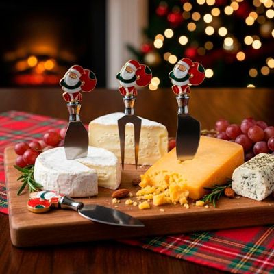 Imagen 2 del producto Set Utensilios Navideños Para Queso Cuchilleria Inoxidable 4 Piezas