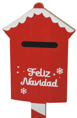 Imagen 2 del producto Letrero Buzon De Santa Decorativo Adorno De Navidad 33x14cm