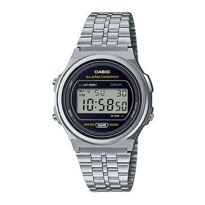 Reloj CASIO A171WE-1ADF Resina/Cromado Unisex Plateado