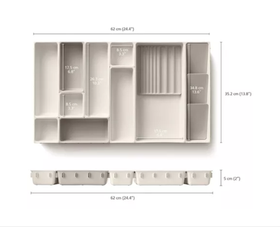 Imagen 2 del producto Organizador De Maquillaje Para Cajon 12 Piezas Desmontables