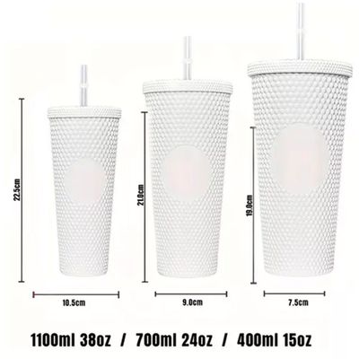 Imagen 2 del producto Pack De 3 Vasos Tumbler Tipo Starbucks Con Bombilla Y Tapa