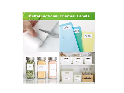 Imagen 2 del producto 5 Rollos Papel Adhesivo Térmico Para Mini Impresora 58mm