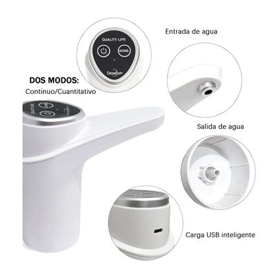 Imagen 2 del producto Dispensador Agua Electrico Portatil Usb Bidon Botellon