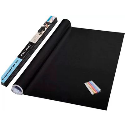 Pizarra Sticker Autoadhesiva Vinilo + Tizas Surtidas