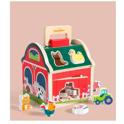Imagen 2 del producto Juguete Didáctico Granja Encaje De Animales De Madera Niños