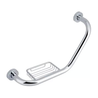 Agarradera 135° Barra Curva Derecha O Izquierda Con Jabonera
