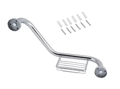 Imagen 2 del producto Agarradera 135° Barra Curva Derecha O Izquierda Con Jabonera