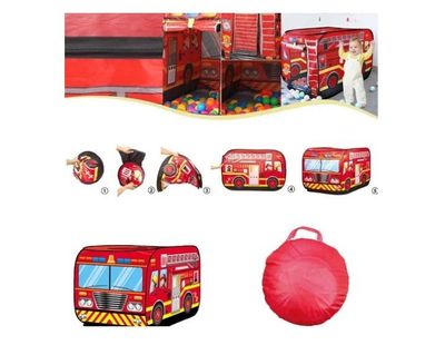 Imagen 2 del producto Carpa Infantil De Bombero Plegable Para Niños Niñas Verano