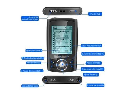 Imagen 2 del producto Tens Electroestimulador Muscular Electroterapia 36 Modos