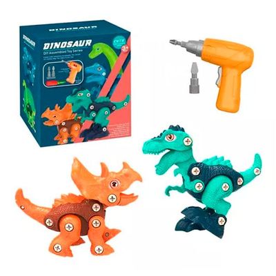 Juguete Didáctico 2 Dinosaurios Armables Juguete Niños