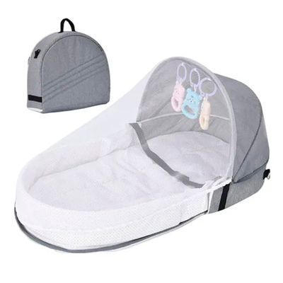 Cama Moisés Para Bebé Portátil Plegable Con Mosquitera