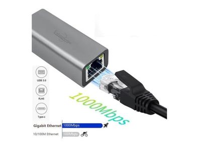 Imagen 2 del producto Adaptador Usb 3.0 Usb C A Rj45 Ethernet 10/100/1000mbps
