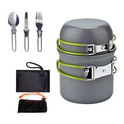 Set Ollas Kit Camping 5 Piezas Ultraligero