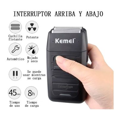 Imagen 2 del producto Maquina Afeitadora Inalámbrica Kemei Km-1102 Shaver Barba