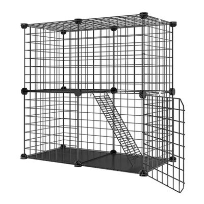 Imagen 1 del producto Jaula Corral Armable De 2 Niveles Para Mascotas Pequeñas