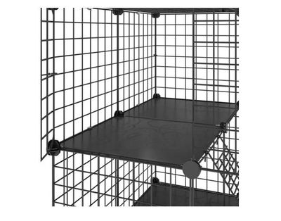 Imagen 2 del producto Jaula Corral Armable De 2 Niveles Para Mascotas Pequeñas