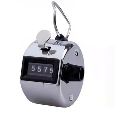 Contador Manual Mano Metálico 4 Dígitos