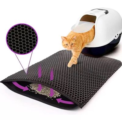 Imagen 1 del producto Alfombra Para Atrapar Arena De Gatos Tapete Arenero Mascotas