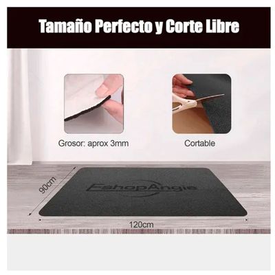 Imagen 2 del producto Alfombrilla Antideslizante Para Silla De Oficina 120x90cm