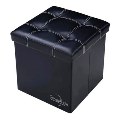 Baul Tomy Plegable Ecocuero Asiento 38cm Puff Pouf Caja