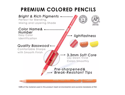 Imagen 2 del producto Set 300 Lapices Colore Arte Profesional Dibujo Caja Metálica