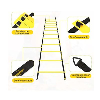 Imagen 2 del producto Kit Entrenamiento Agilidad Futbol Escalera Conos Cuerda