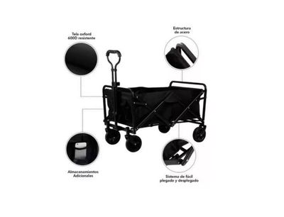 Imagen 2 del producto Carrito Compras Plegable Ideal Para El Camping