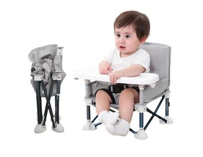 Imagen 2 del producto Silla Comedor Portátil Silla Bebes Niños Asiento Plegable