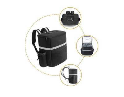 Imagen 2 del producto Mochila Térmica Para Delivery Repartidor Multifuncional