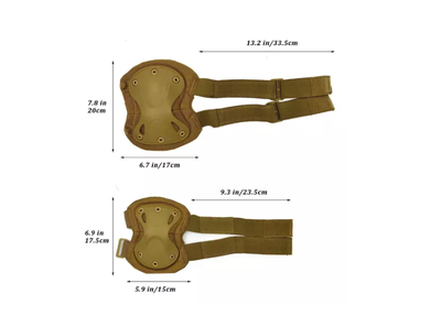 Imagen 2 del producto Rodilleras Coderas Indumentaria Táctica Militar Paintball