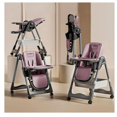 Imagen 2 del producto Silla De Comer Reclinable Plegable Con Mesa Ajustable Liso