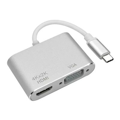 Adaptador Usb Tipo C A Hdmi Y Vga