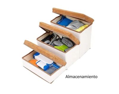 Imagen 2 del producto Escalera Plegable Para Mascotas Pequeñas De 3 Pisos