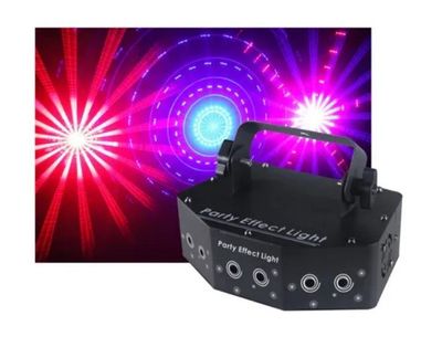 Imagen 2 del producto Laser Party Light 6 Ojos Led Iluminación Eshopangie 220v