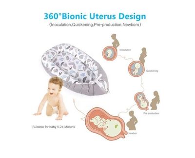 Imagen 2 del producto Cama Cojín Nido Colecho De Algodón Para Bebe 93x53cm