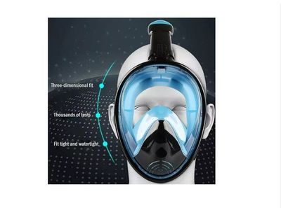Imagen 2 del producto Máscara Snorkel Fullface Buceo Antiniebla Con Soporte Gopro