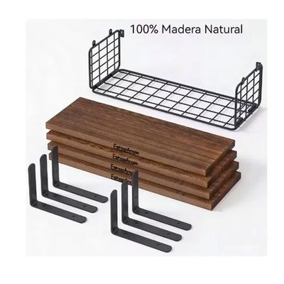 Imagen 2 del producto Repisas Estantes Flotantes De Madera Modernas Marrón