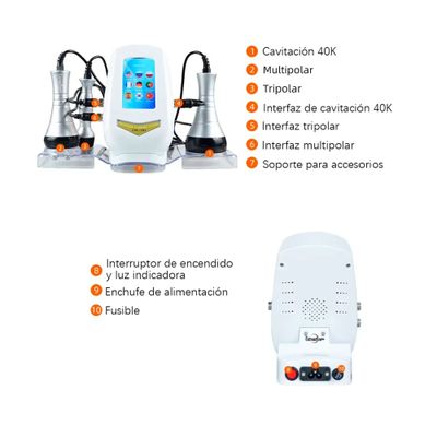 Imagen 2 del producto Maquina Cavitacion Radiofrecuencia 3 En 1 Ultrasonico 40k