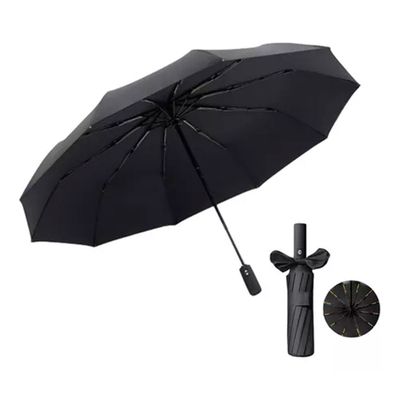 Paraguas Pliegue Automatico 12 Marco Soporte