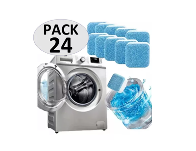 Imagen 2 del producto Pack 24 Pastillas Efervescentes Limpieza De Máquina Lavadora
