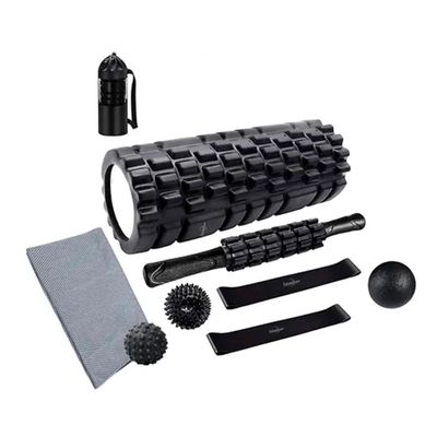 Set 9en1 Rodillo Completo Elongacion Masaje Roller Foam Yoga